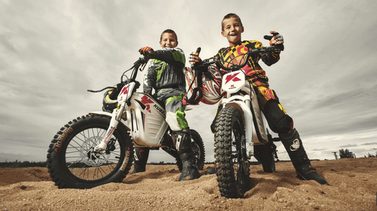 Kids on Kuberg bikes